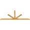 Ekena Millwork Saratoga Rough Sawn Timber Gable Bracket, Western Red Cedar, 96"W x 44"H x 2"D x 4"F, 11/12 Pitch GBW096X44X0204SAR00RWR - alternate 4